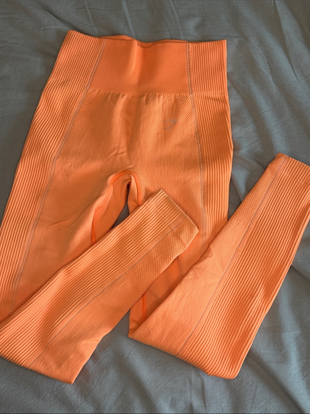 Seamless High-Waist Leggings - Neon Orange
